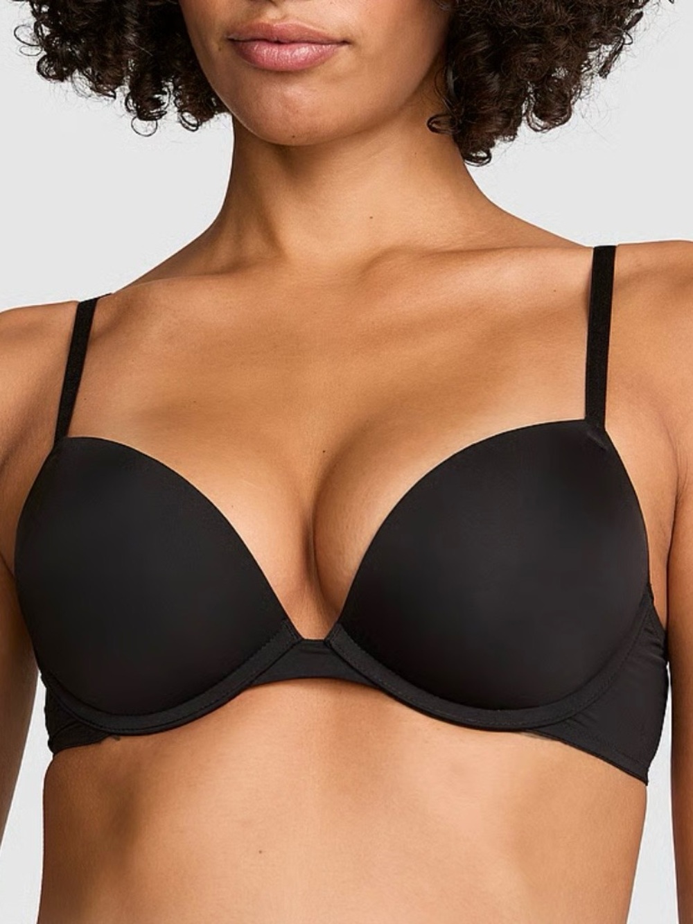 PINK Victoria's Secret Black Super Push Bra